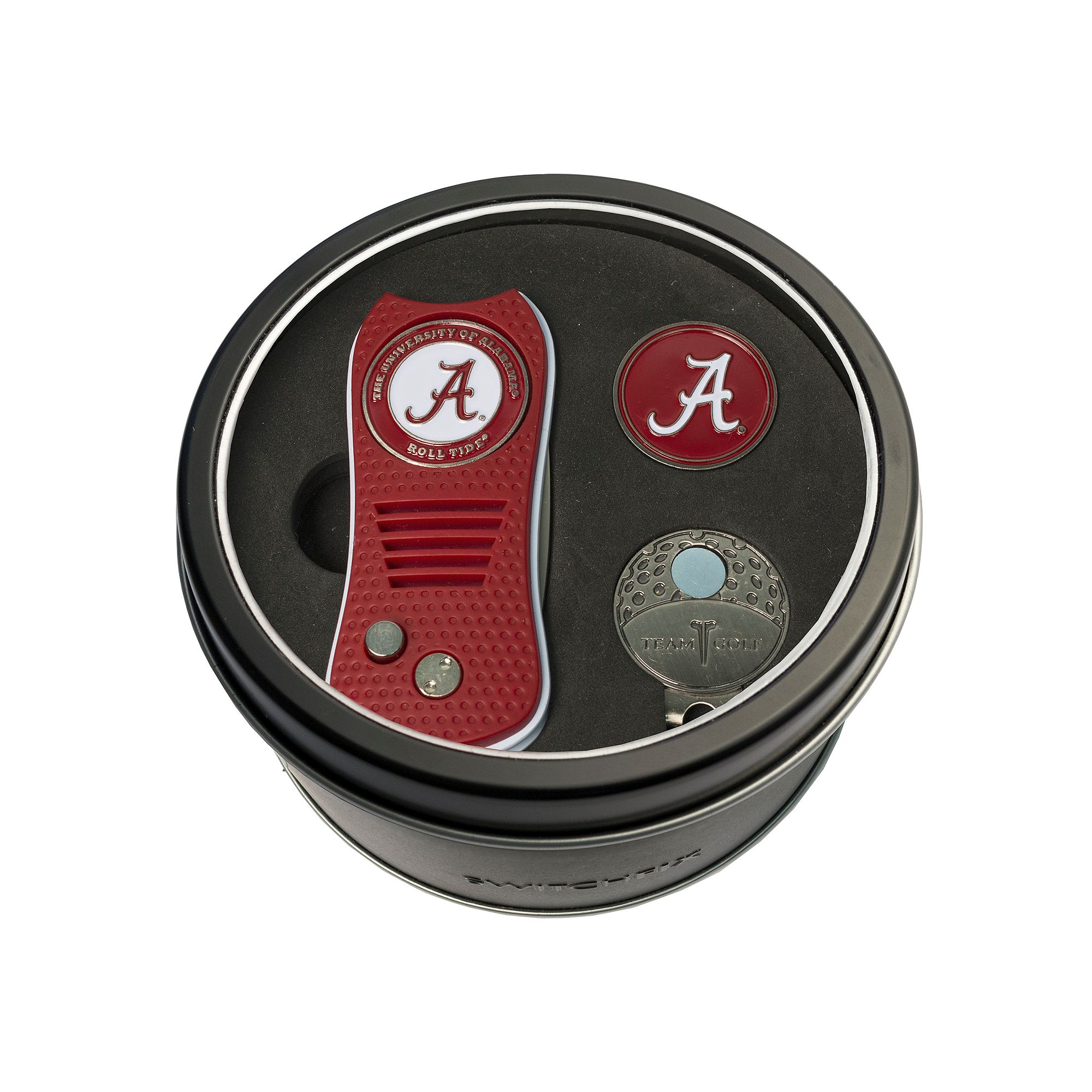 Team Golf Alabama Crimson Tide Switchfix Divot Tool, Cap Clip & Ball Marker