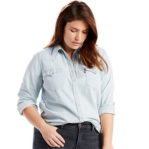 plus size western shirt