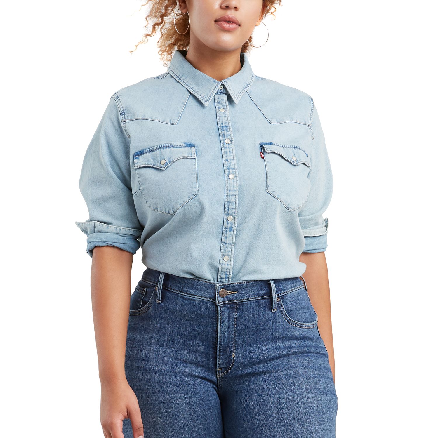 Plus Size Levi's® Western Denim Shirt