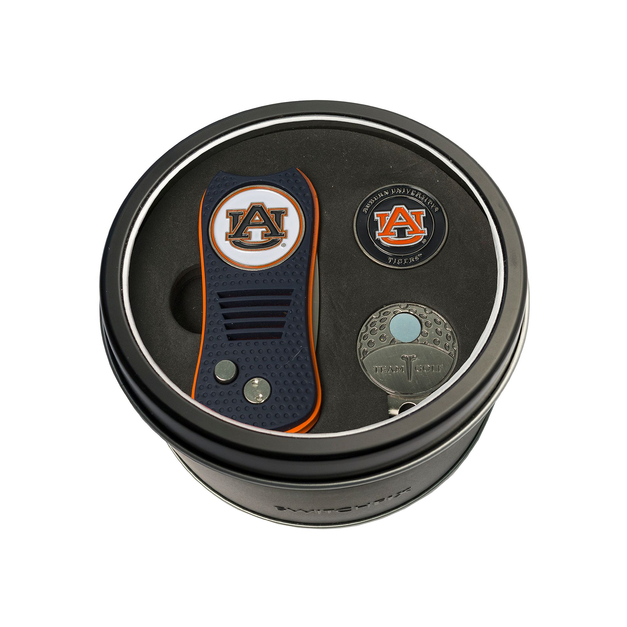 Team Golf Auburn Tigers Switchfix Divot Tool, Cap Clip & Ball Marker Set