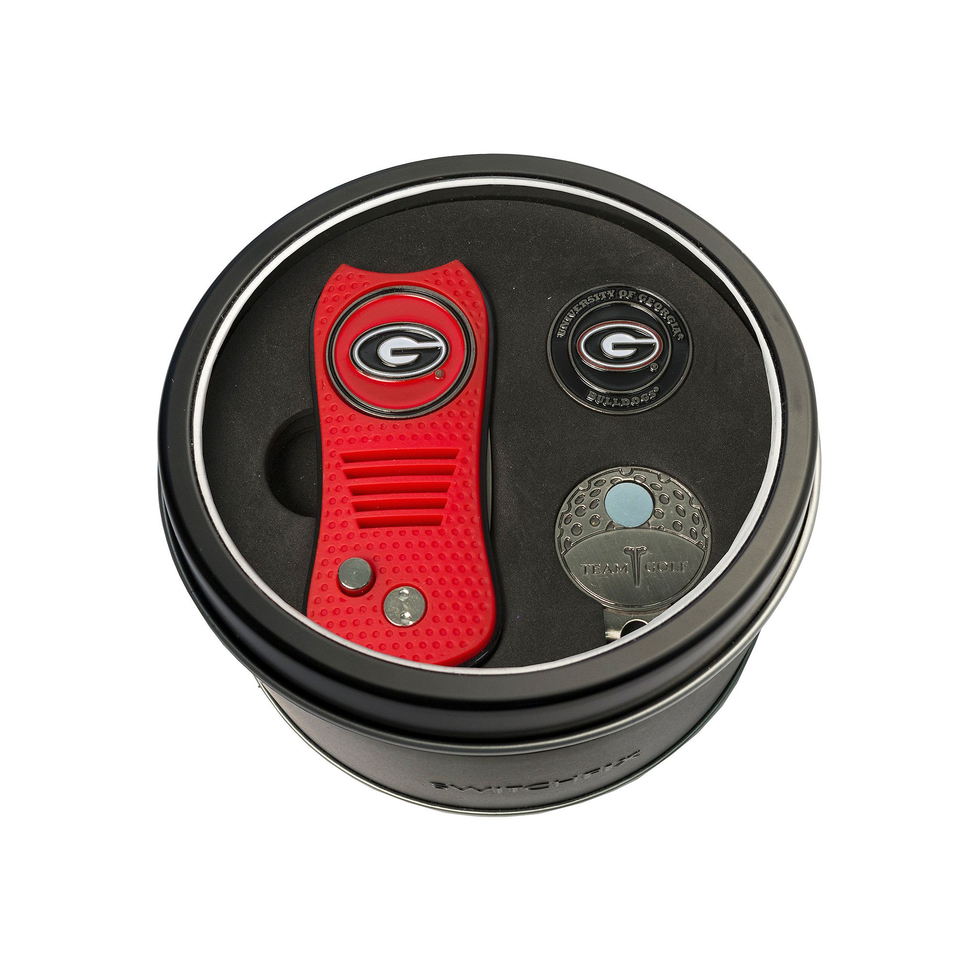 Team Golf Georgia Bulldogs Switchfix Divot Tool, Cap Clip & Ball Marker Set