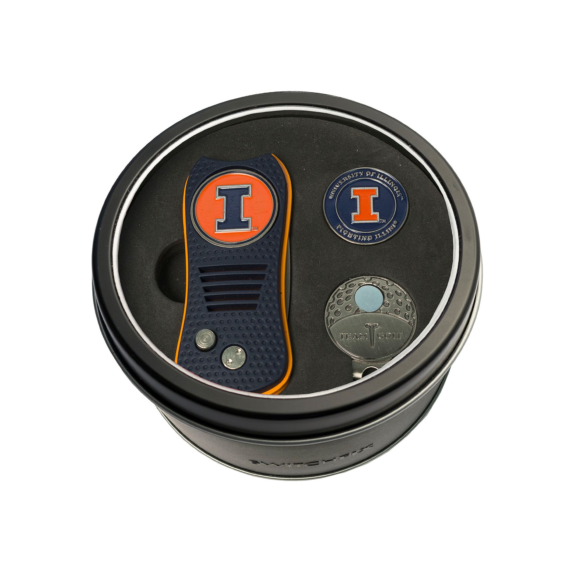 Team Golf Illinois Fighting Illini Switchfix Divot Tool, Cap Clip & Ball Ma