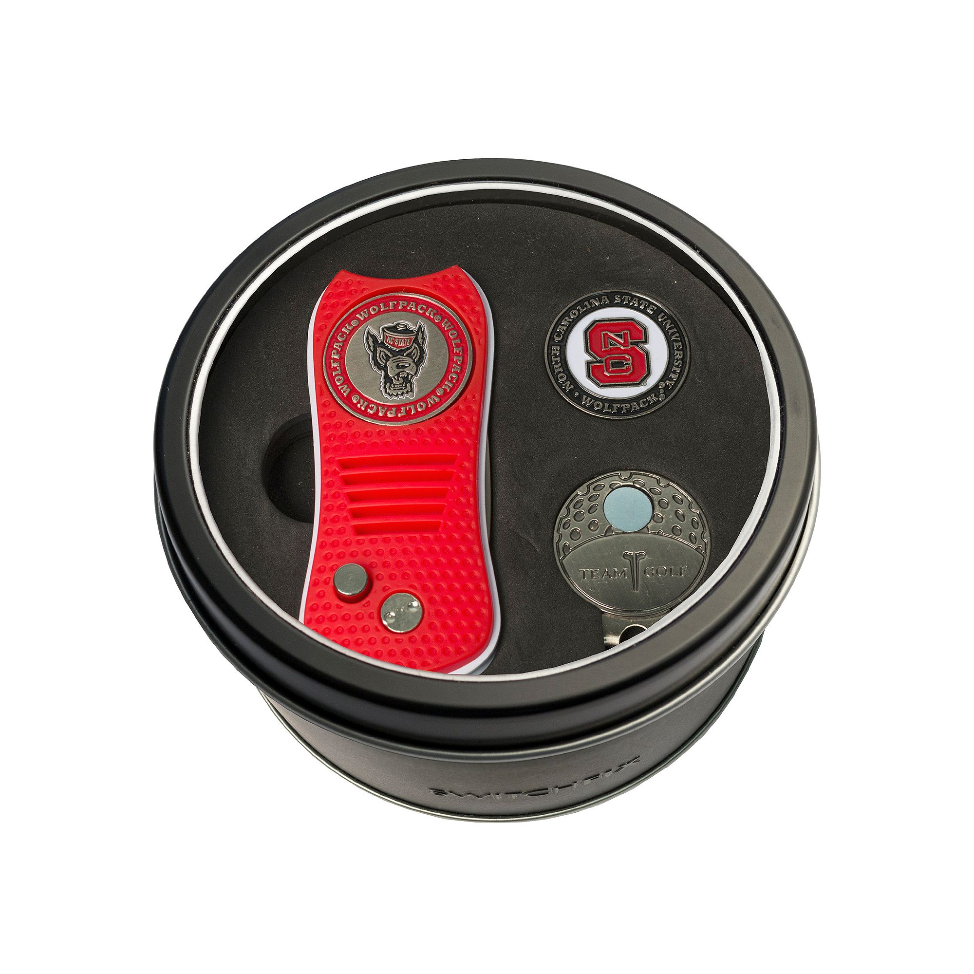 Team Golf North Carolina State Wolfpack Switchfix Divot Tool, Cap Clip & Ba