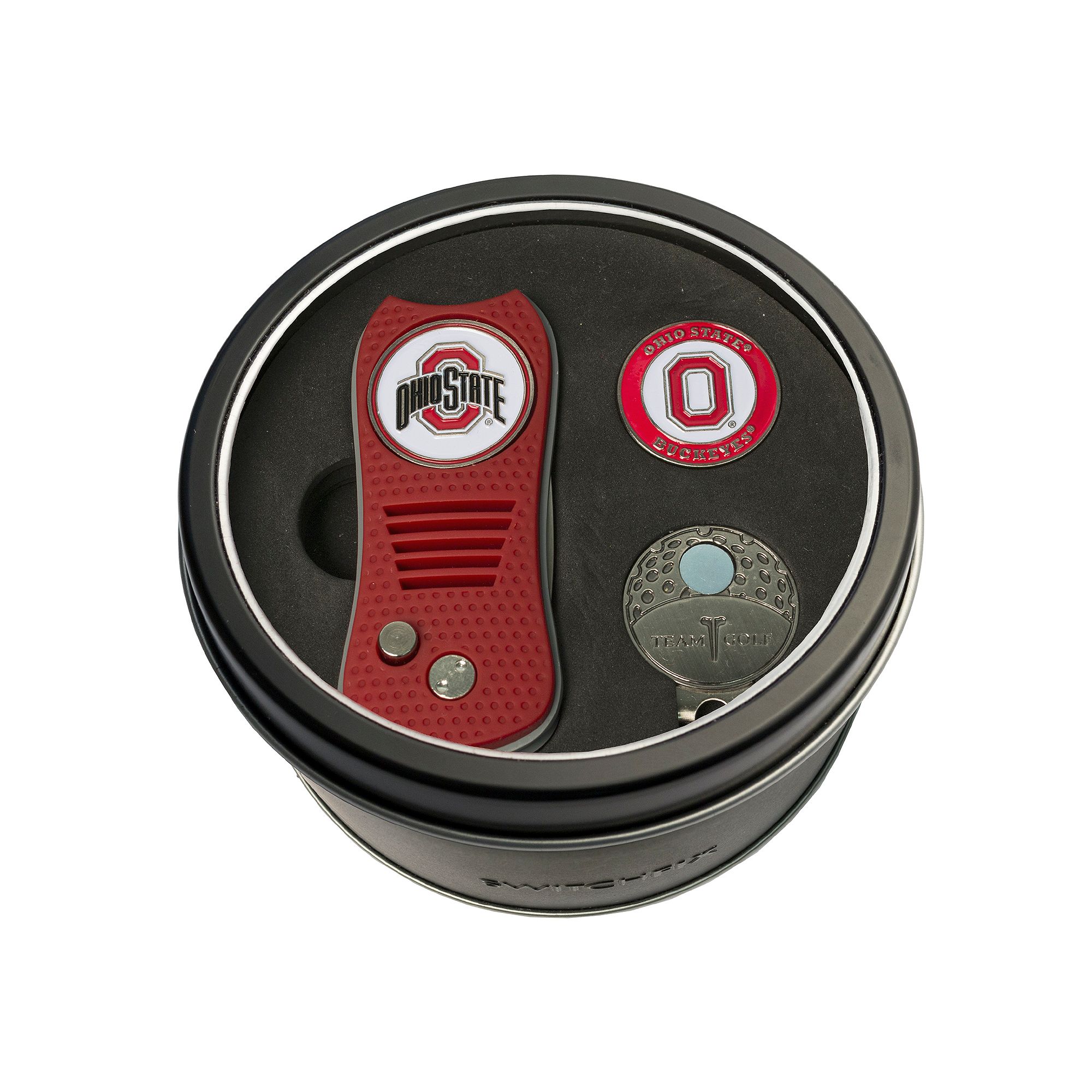 Team Golf Ohio State Buckeyes Switchfix Divot Tool, Cap Clip & Ball Marker 