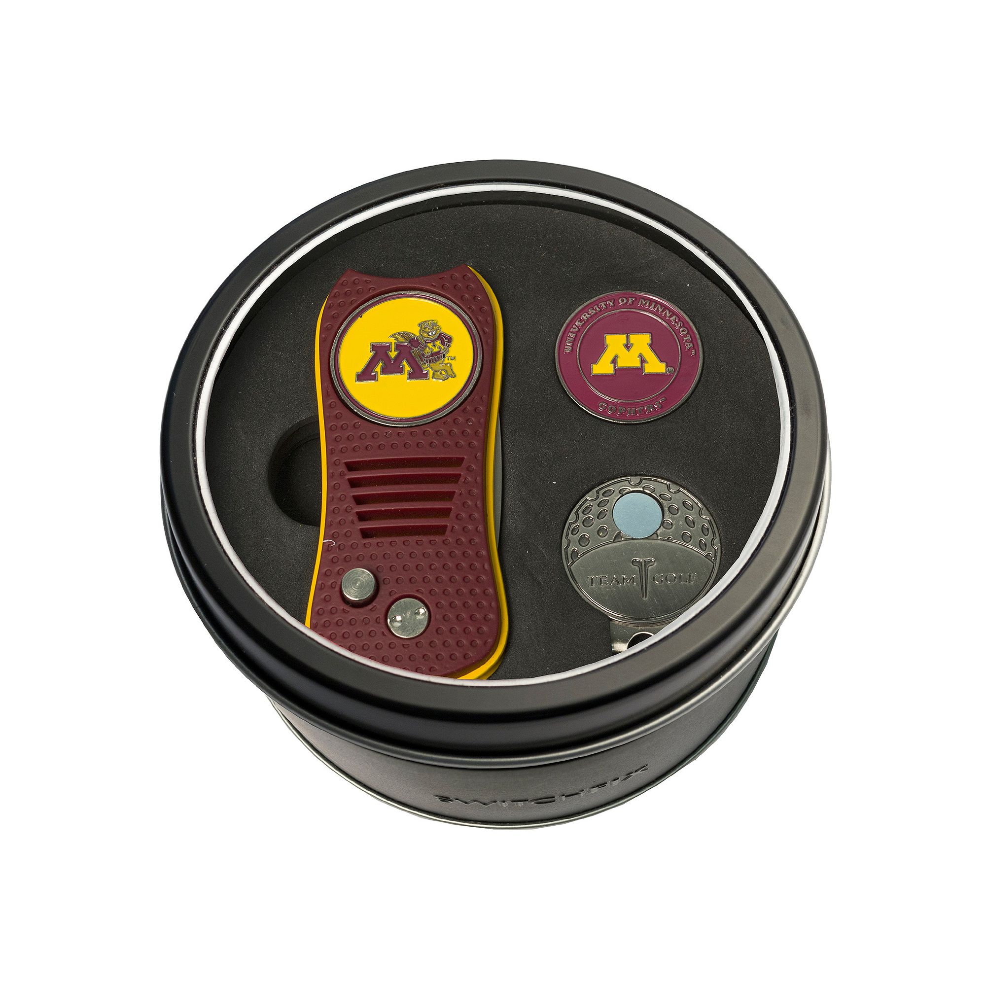Team Golf Minnesota Golden Gophers Switchfix Divot Tool, Cap Clip & Ball Ma