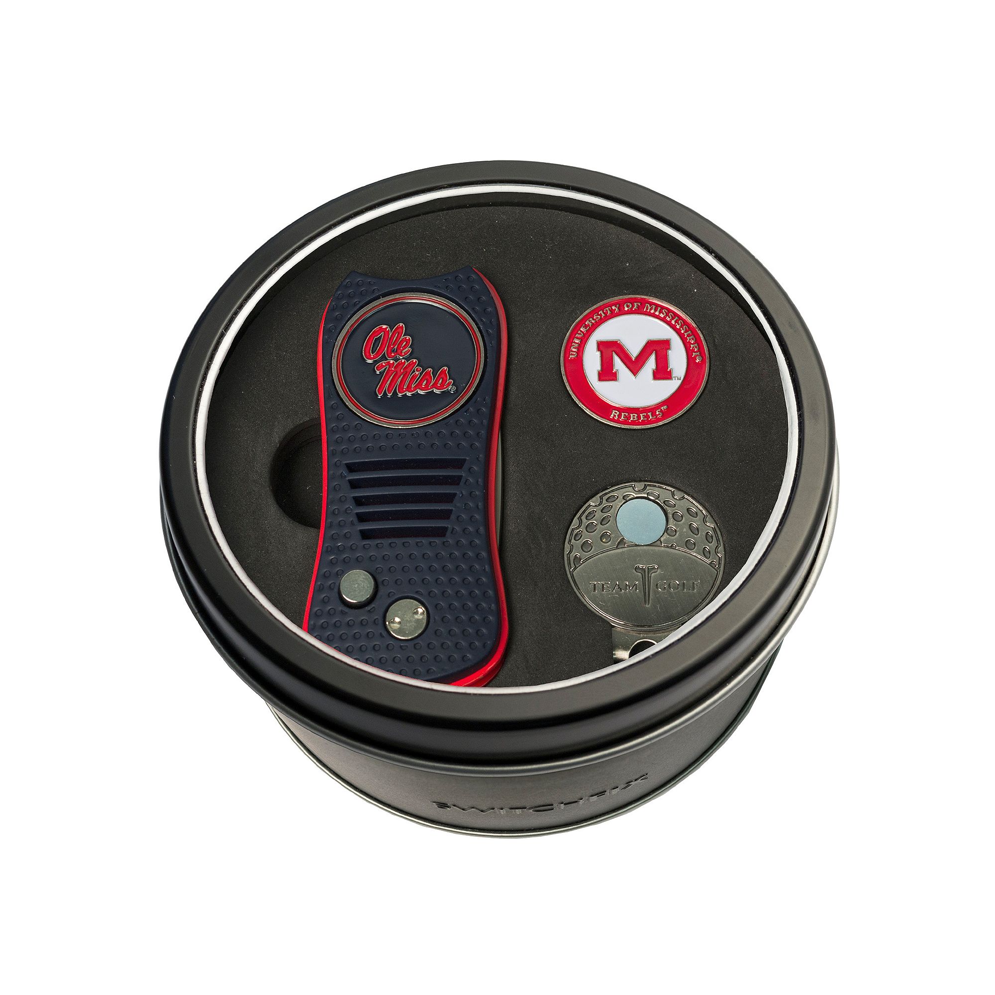Team Golf Ole Miss Rebels Switchfix Divot Tool, Cap Clip & Ball Marker Set