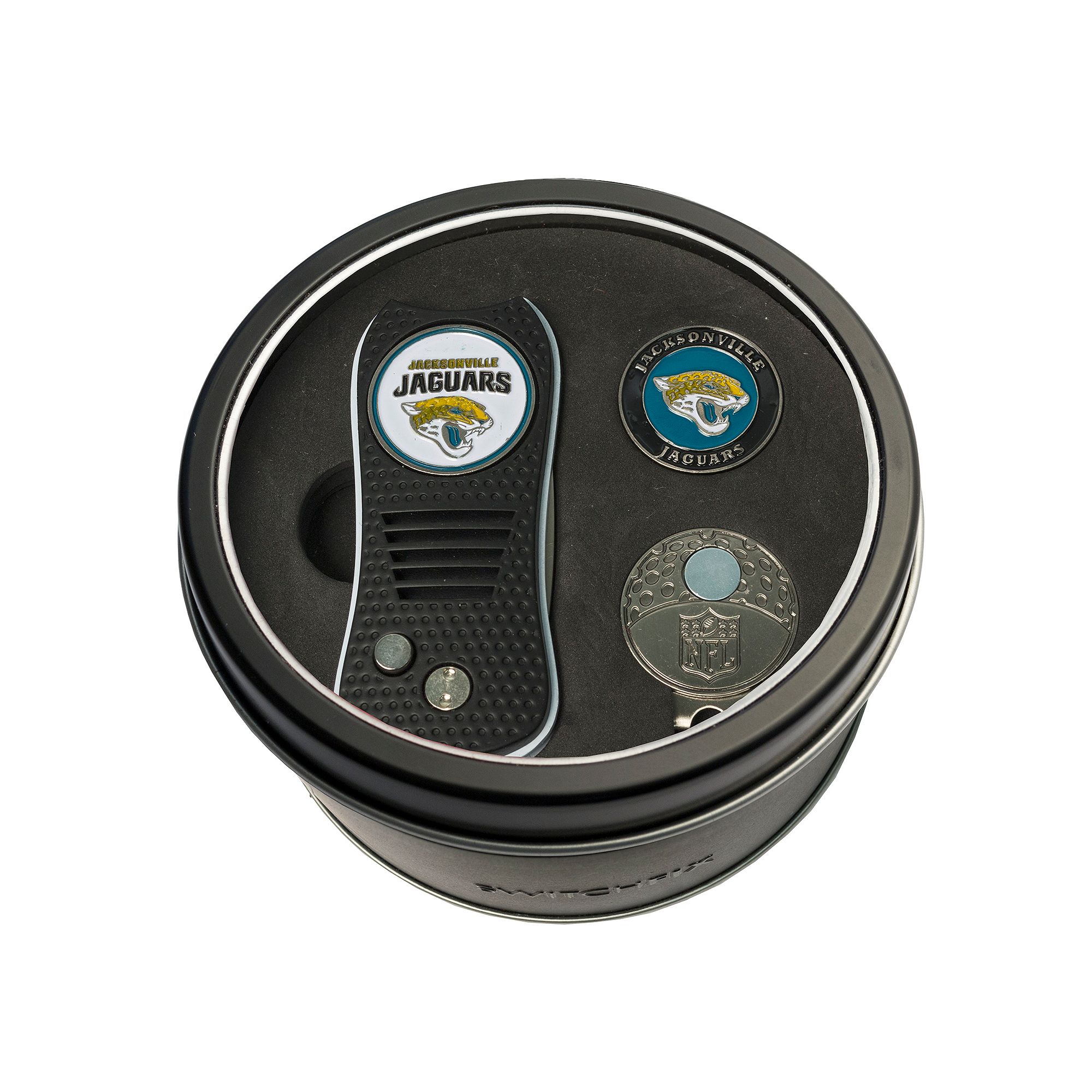 Team Golf Jacksonville Jaguars Switchfix Divot Tool, Cap Clip & Ball Marker
