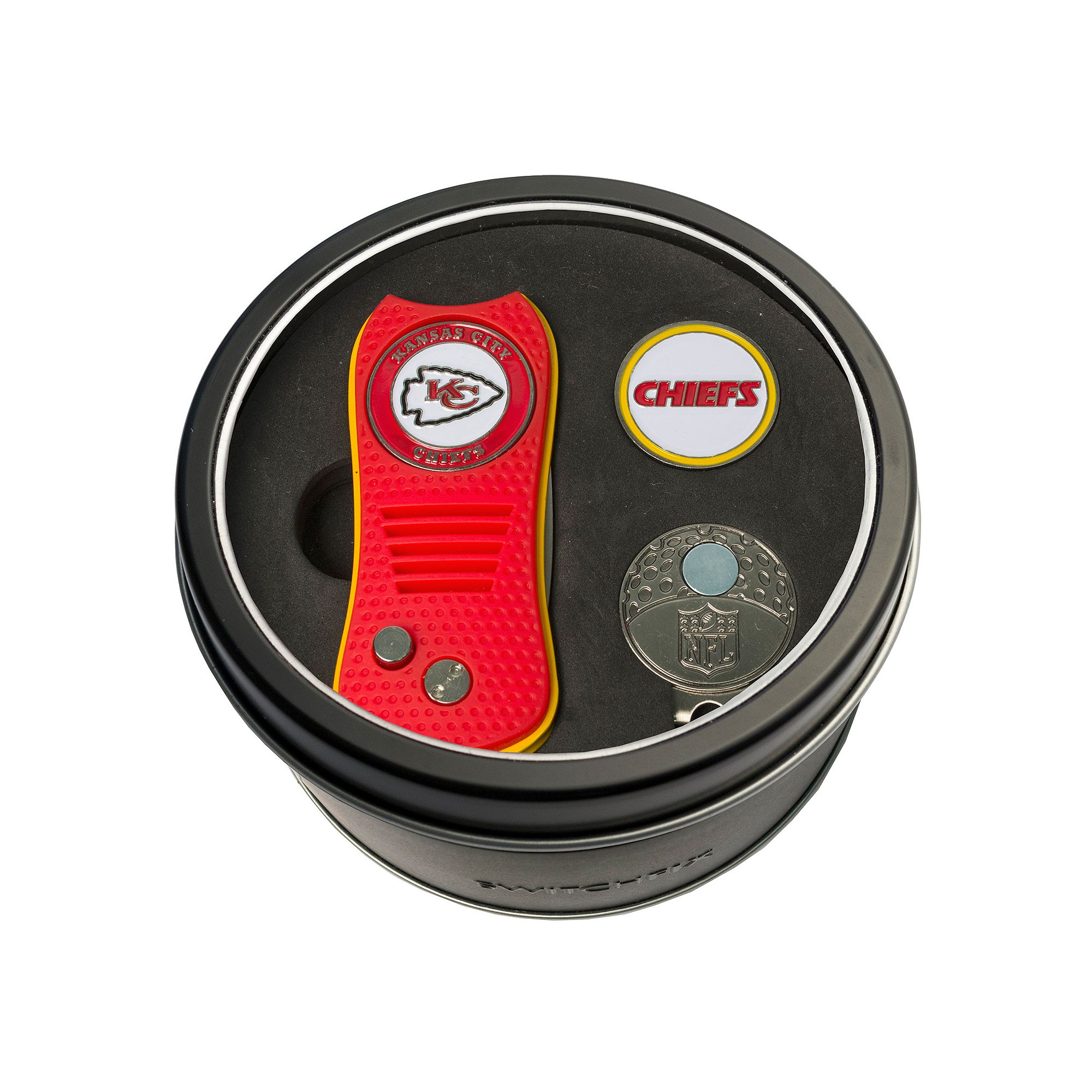 Team Golf Kansas City Chiefs Switchfix Divot Tool, Cap Clip & Ball Marker S