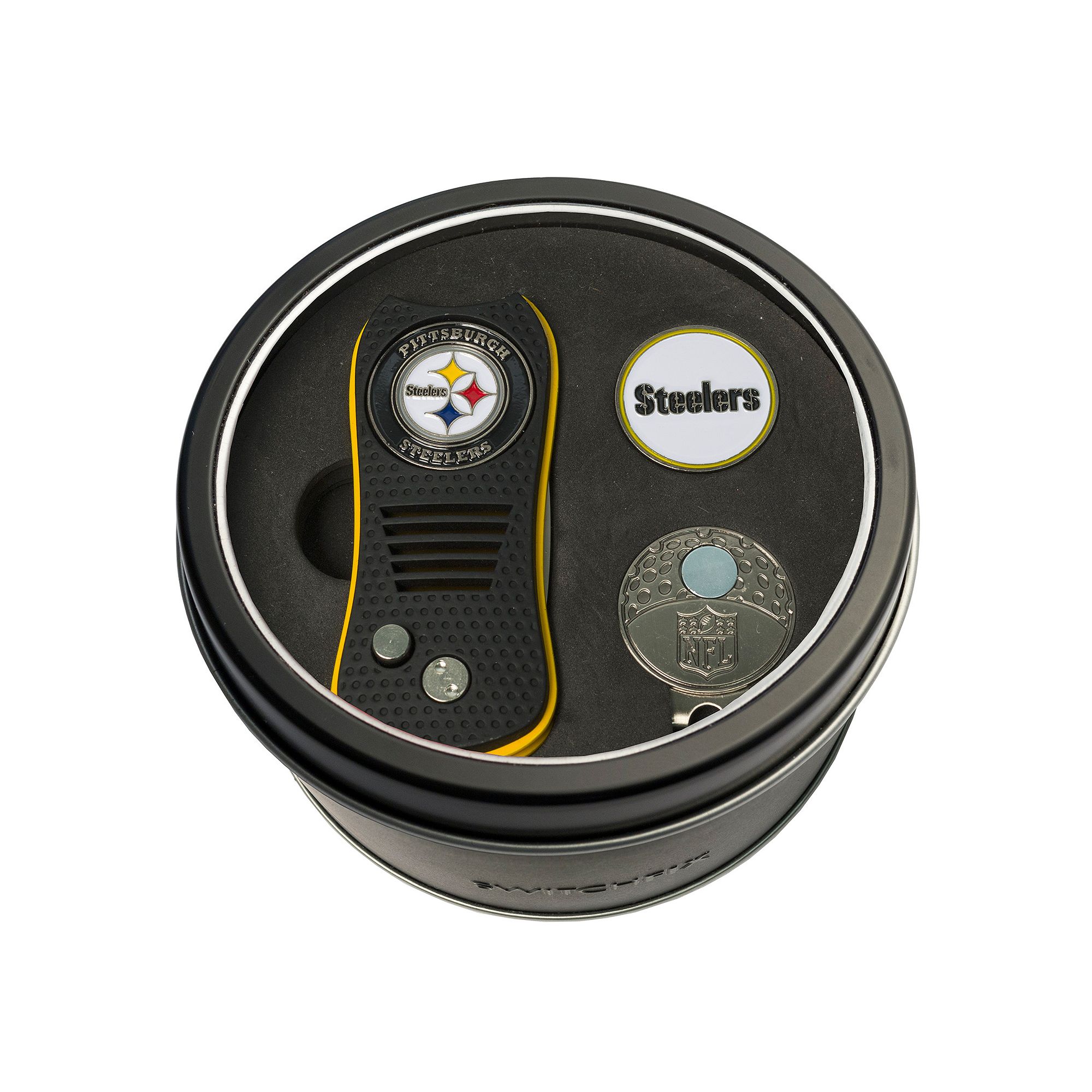 Team Golf Pittsburgh Steelers Switchfix Divot Tool, Cap Clip & Ball Marker 