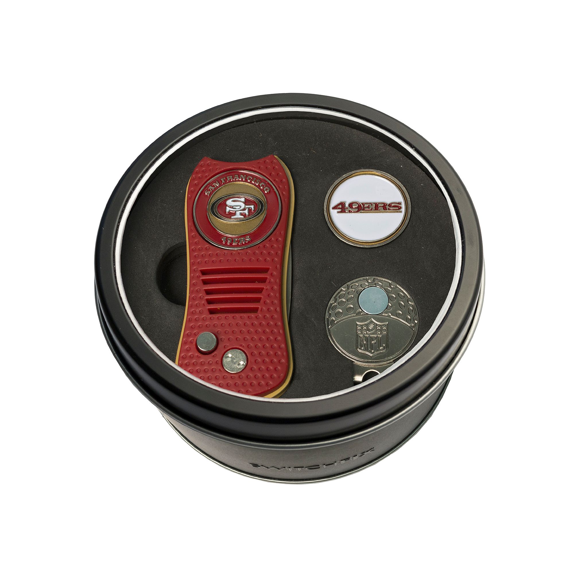 Team Golf San Francisco 49ers Switchfix Divot Tool, Cap Clip & Ball Marker 