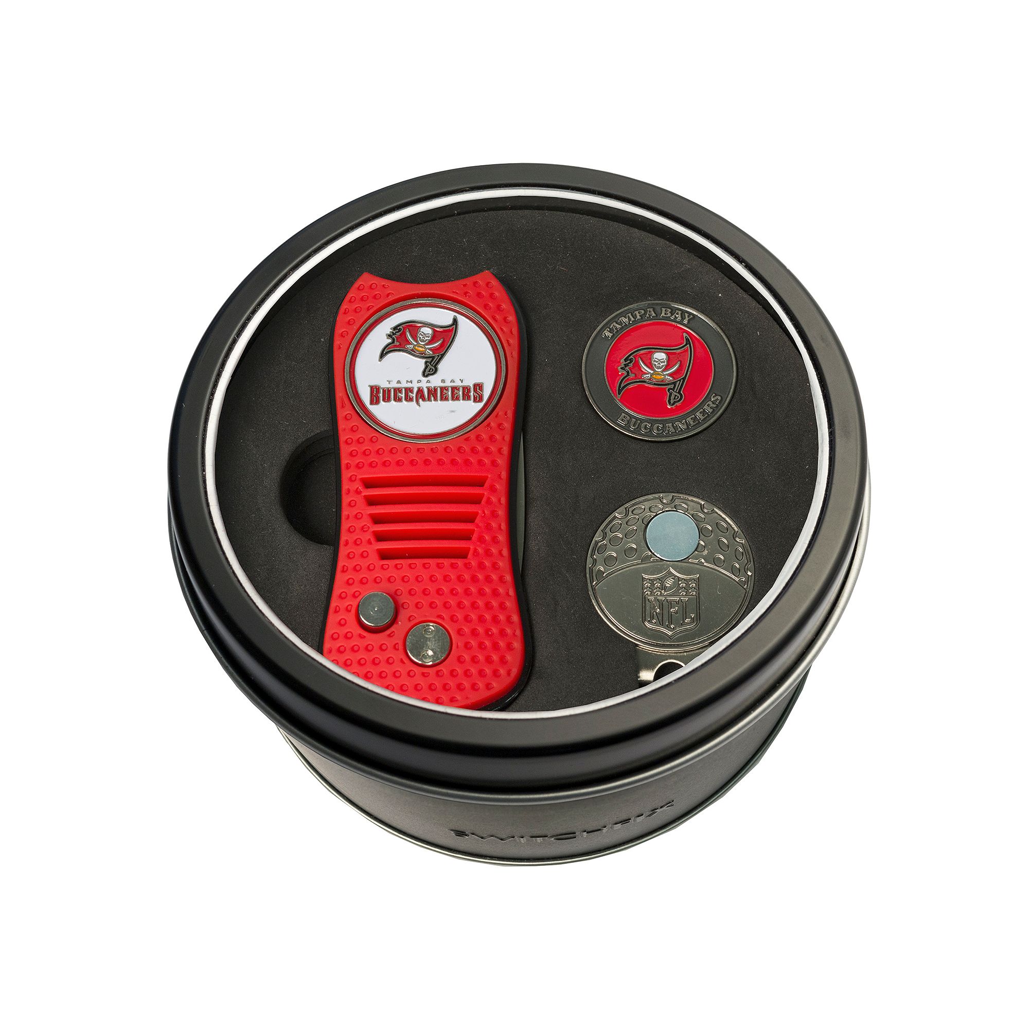 Team Golf Tampa Bay Buccaneers Switchfix Divot Tool, Cap Clip & Ball Marker