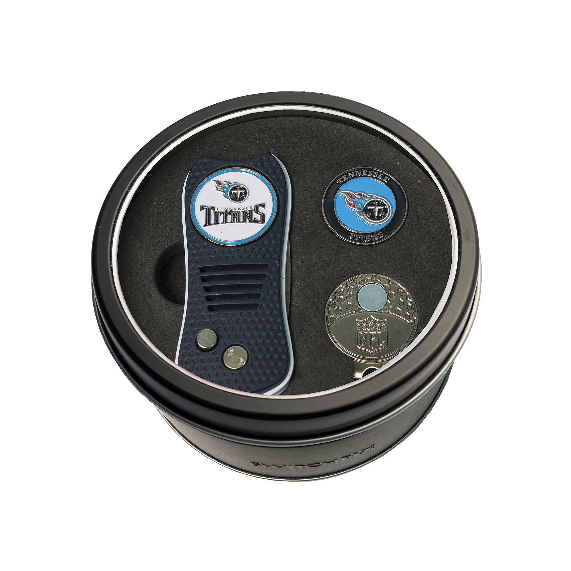 Team Golf Tennessee Titans Switchfix Divot Tool, Cap Clip & Ball Marker Set