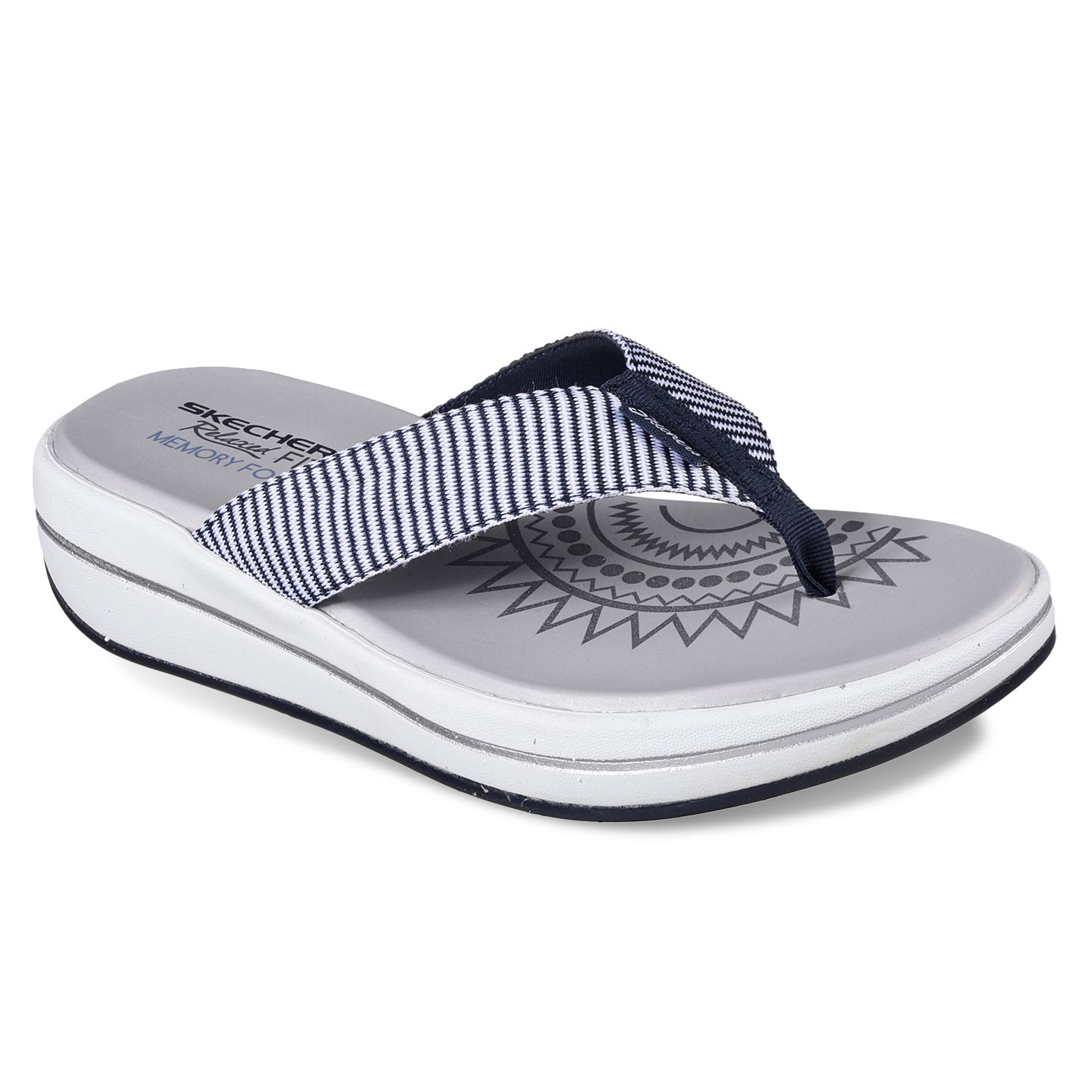 skechers relaxed fit slip on sandals