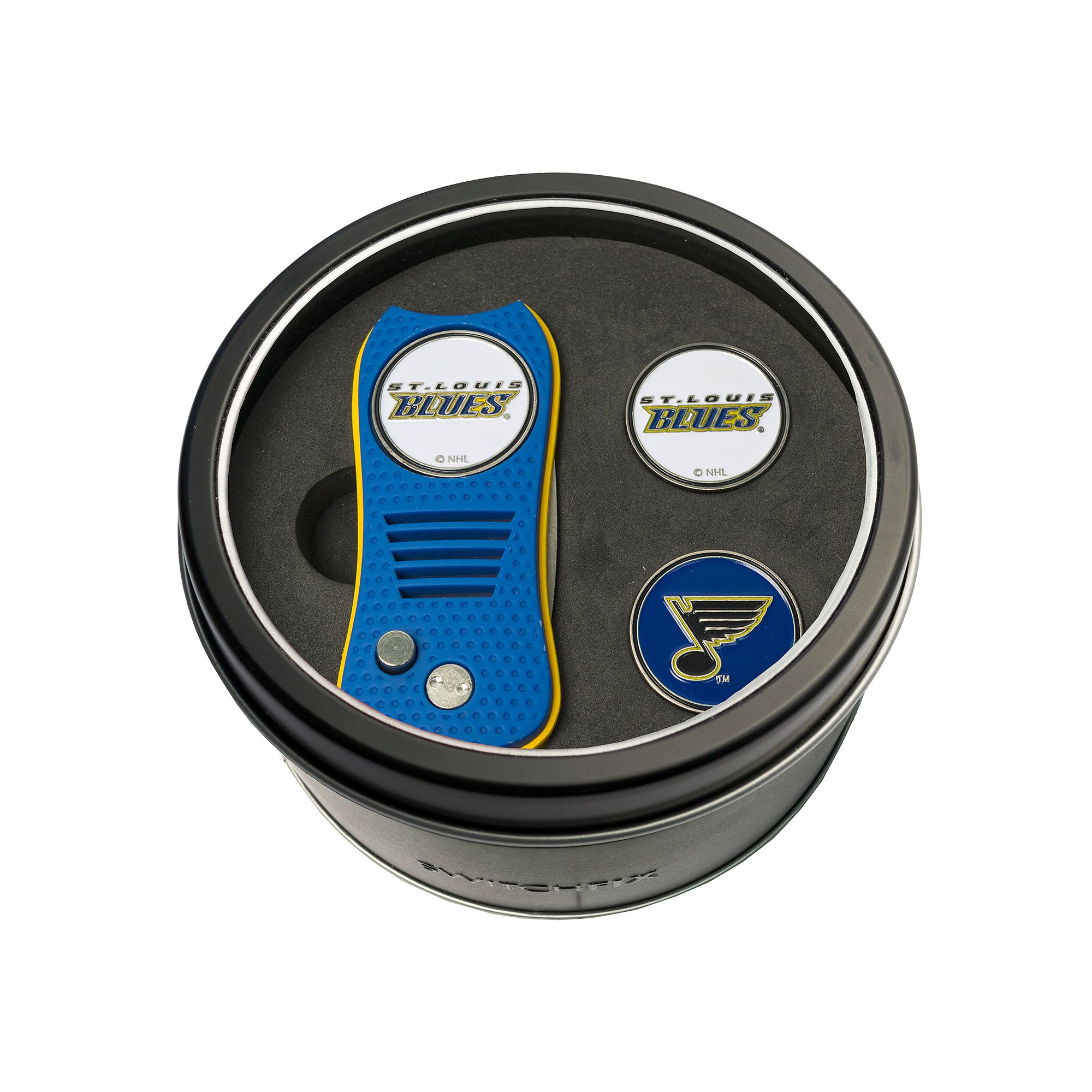 Team Golf St. Louis Blues Switchfix Divot Tool & Two Ball Markers