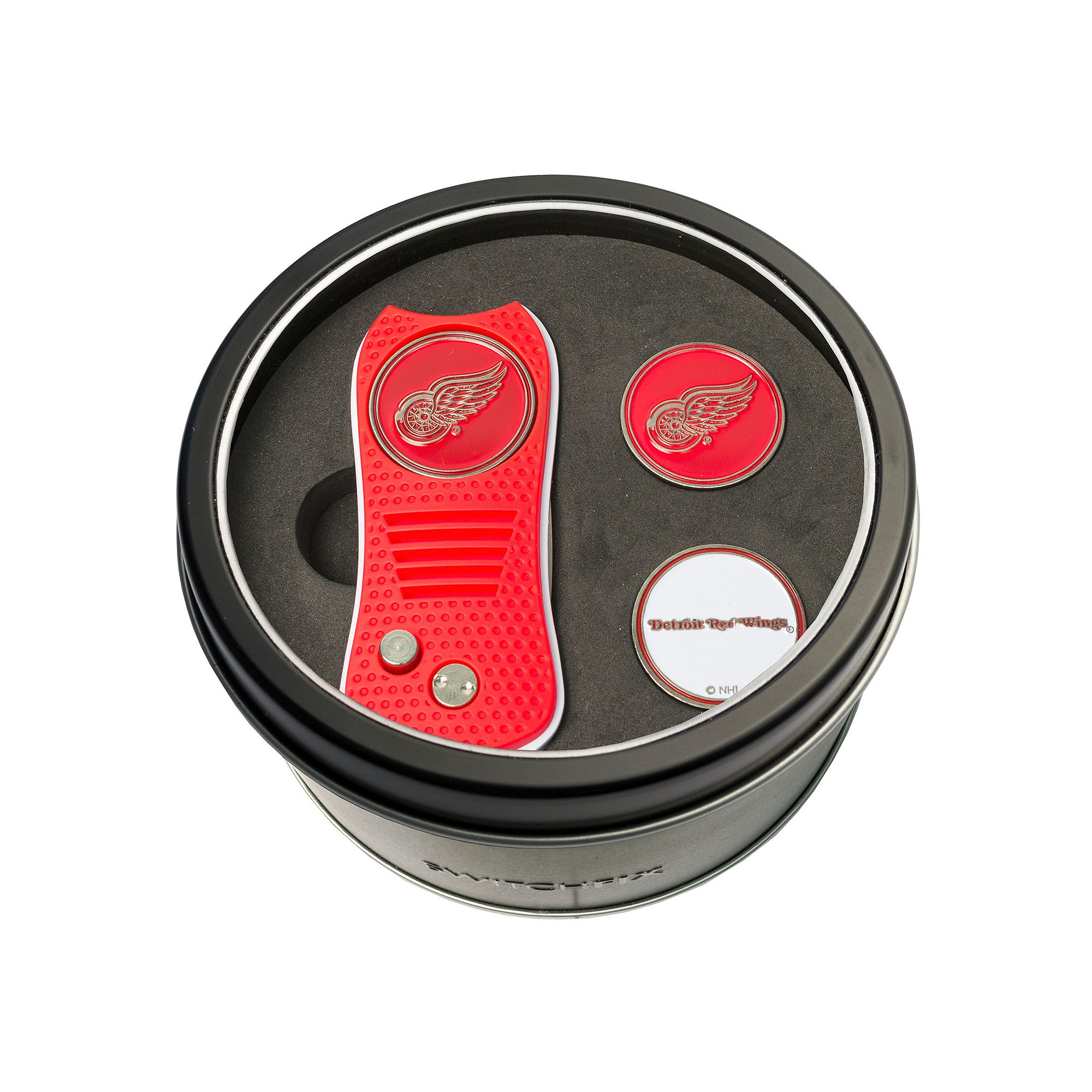 Team Golf Detroit Red Wings Switchfix Divot Tool & Two Ball Markers