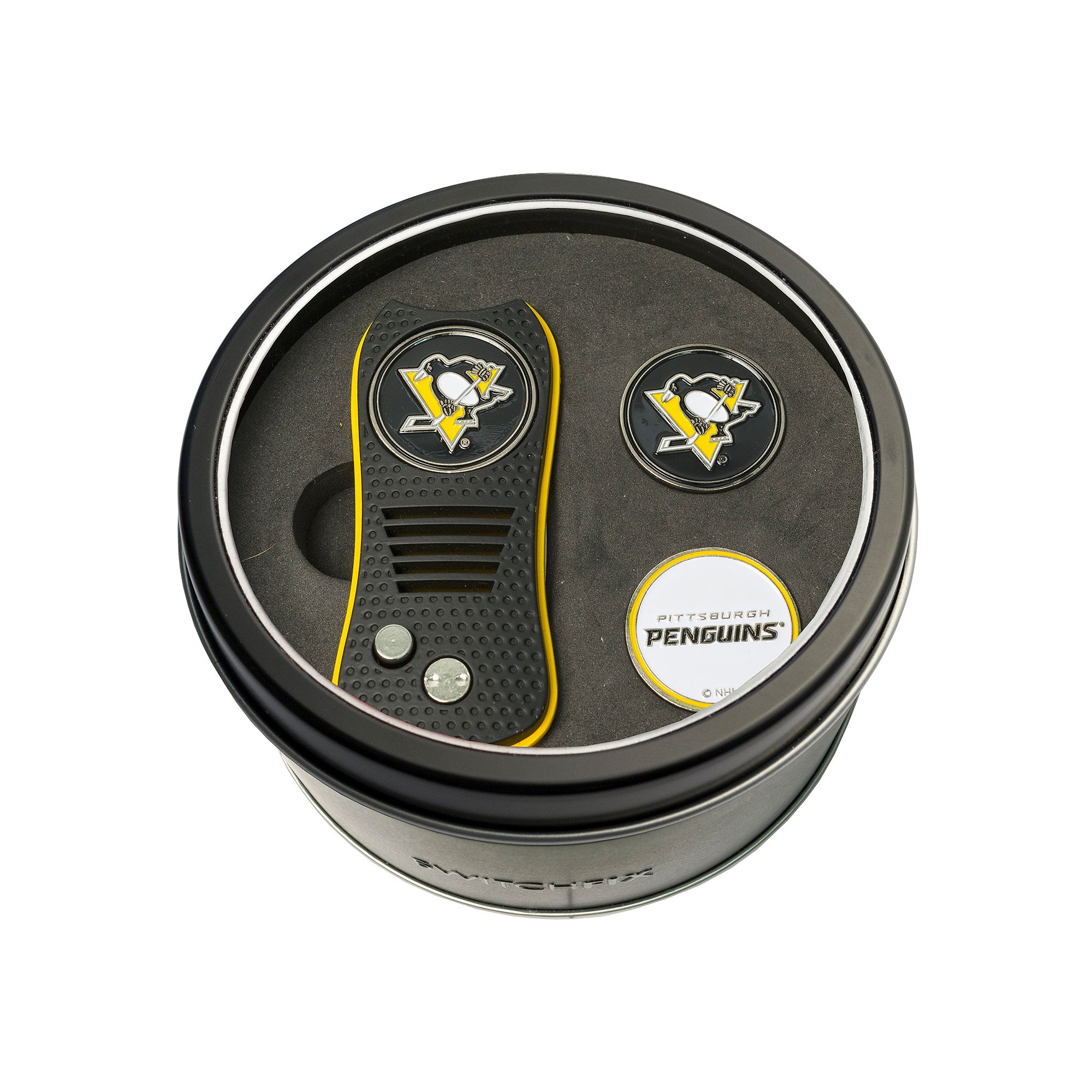 Team Golf Pittsburgh Penguins Switchfix Divot Tool & Two Ball Markers