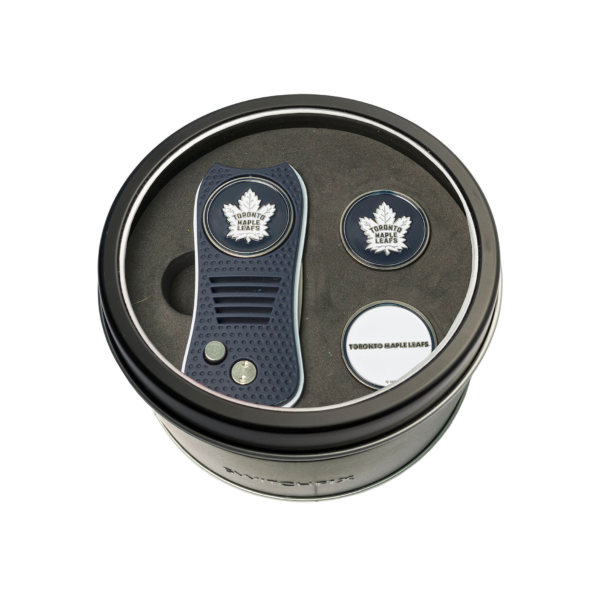 Team Golf Toronto Maple Leafs Switchfix Divot Tool & Two Ball Markers, Mpl 