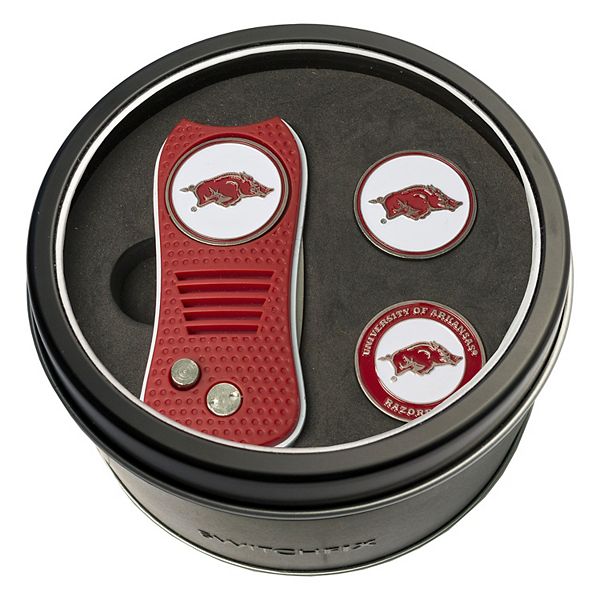 Team Golf Arkansas Razorbacks Switchfix Divot Tool & Two Ball Markers