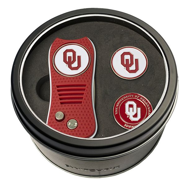 Team Golf Oklahoma Sooners Switchfix Divot Tool & Two Ball Markers