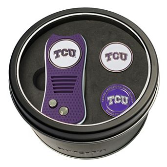 Team Golf TCU Horned Frogs Switchfix Divot Tool & Two Ball Markers