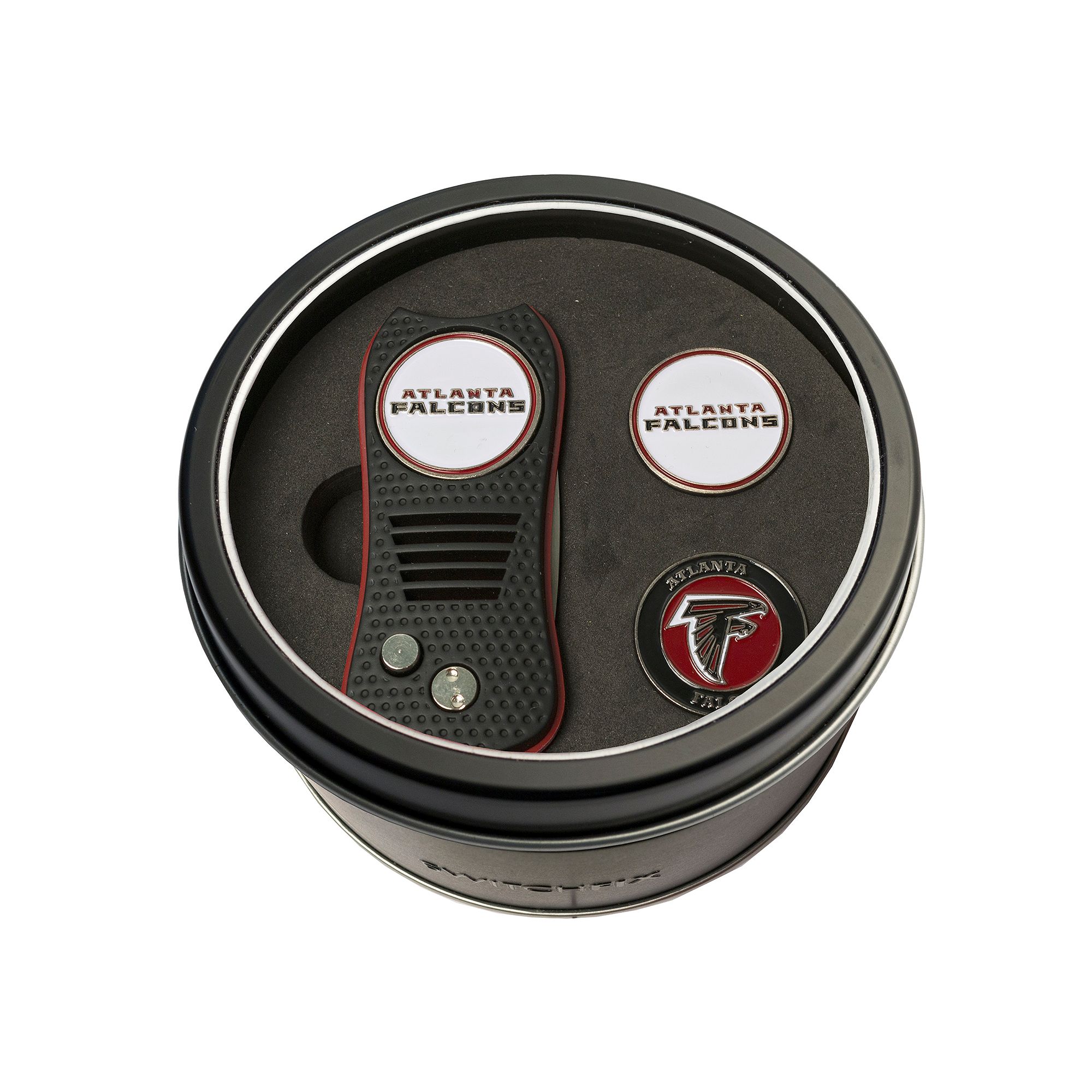 Team Golf Atlanta Falcons Switchfix Divot Tool & Two Ball Markers