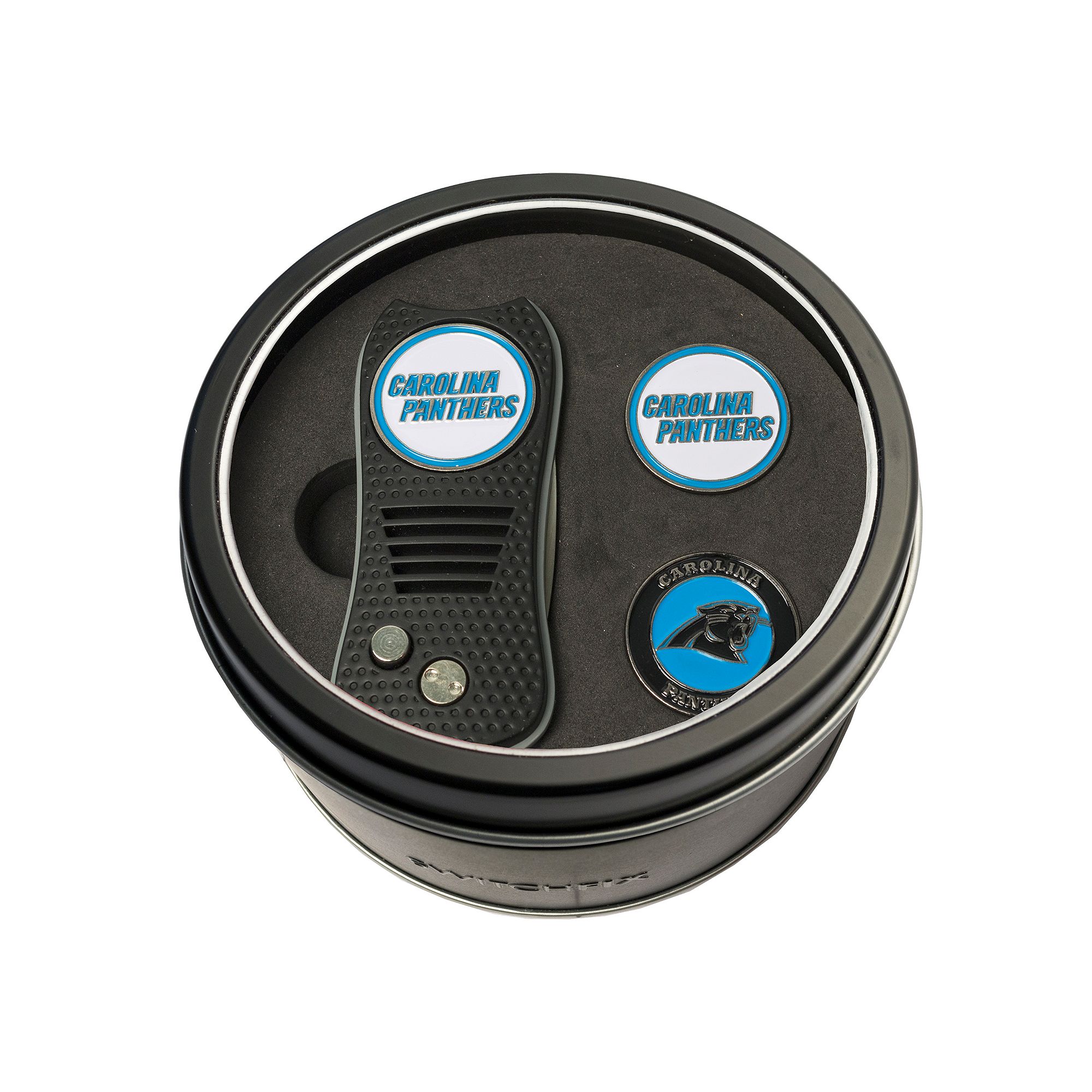 Team Golf Carolina Panthers Switchfix Divot Tool & Two Ball Markers