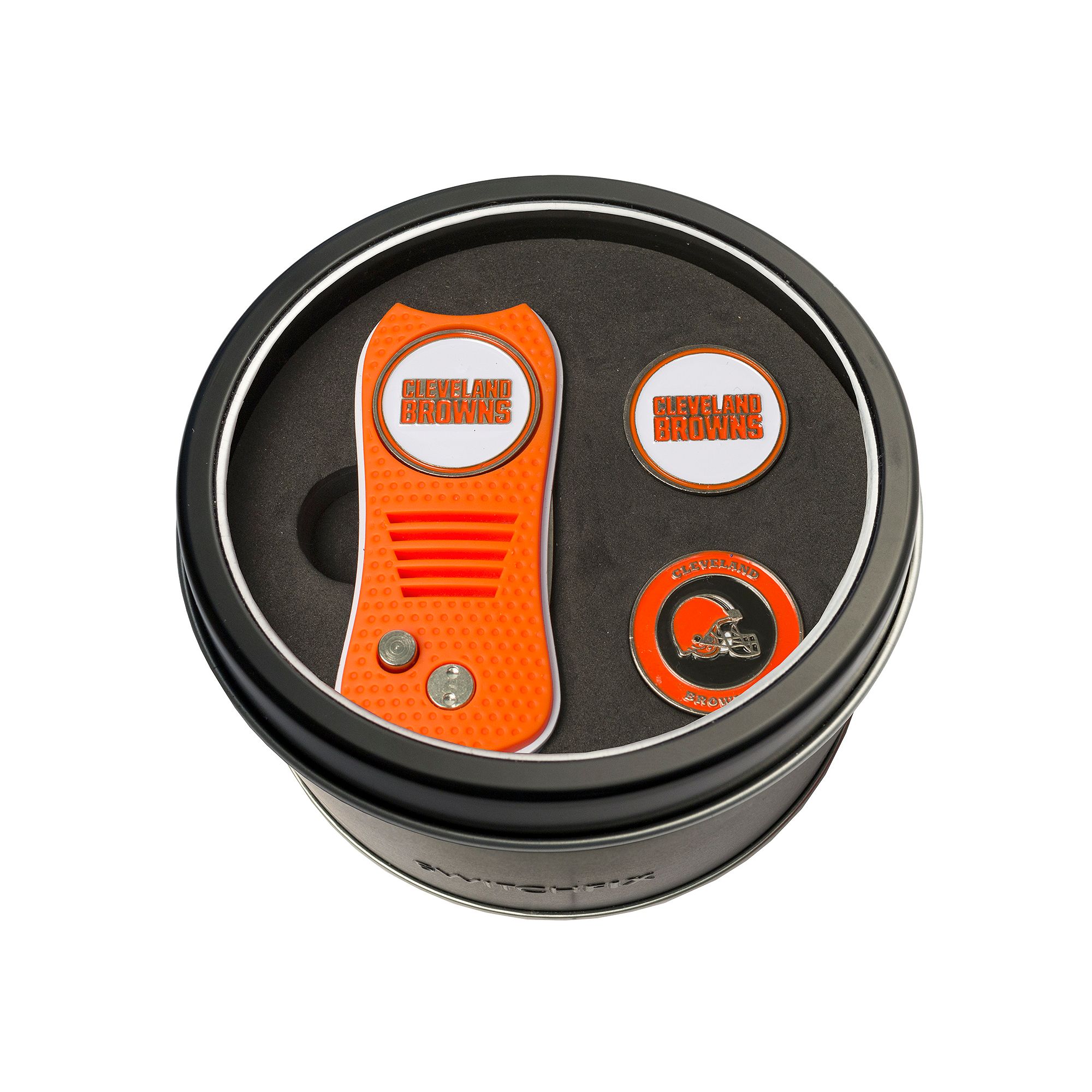 Team Golf Cleveland Browns Switchfix Divot Tool & Two Ball Markers