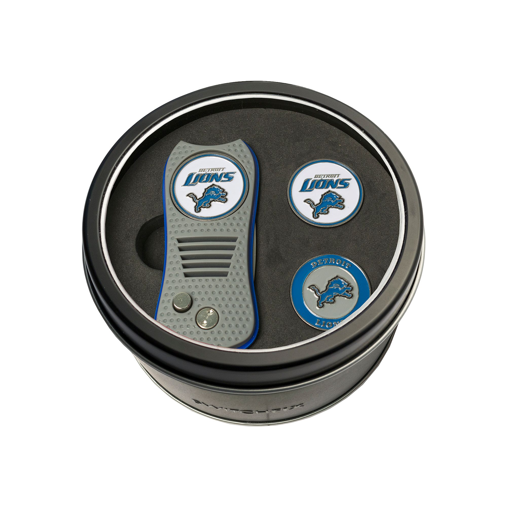 Team Golf Detroit Lions Switchfix Divot Tool & Two Ball Markers
