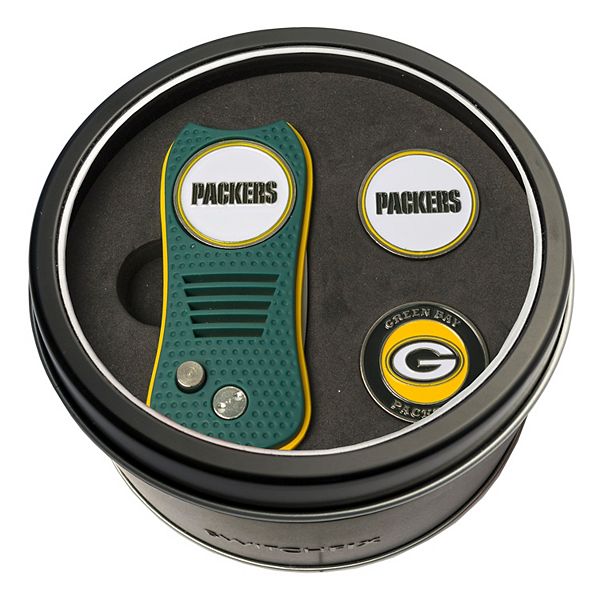 Team Golf Green Bay Packers Switchfix Divot Tool & Two Ball Markers