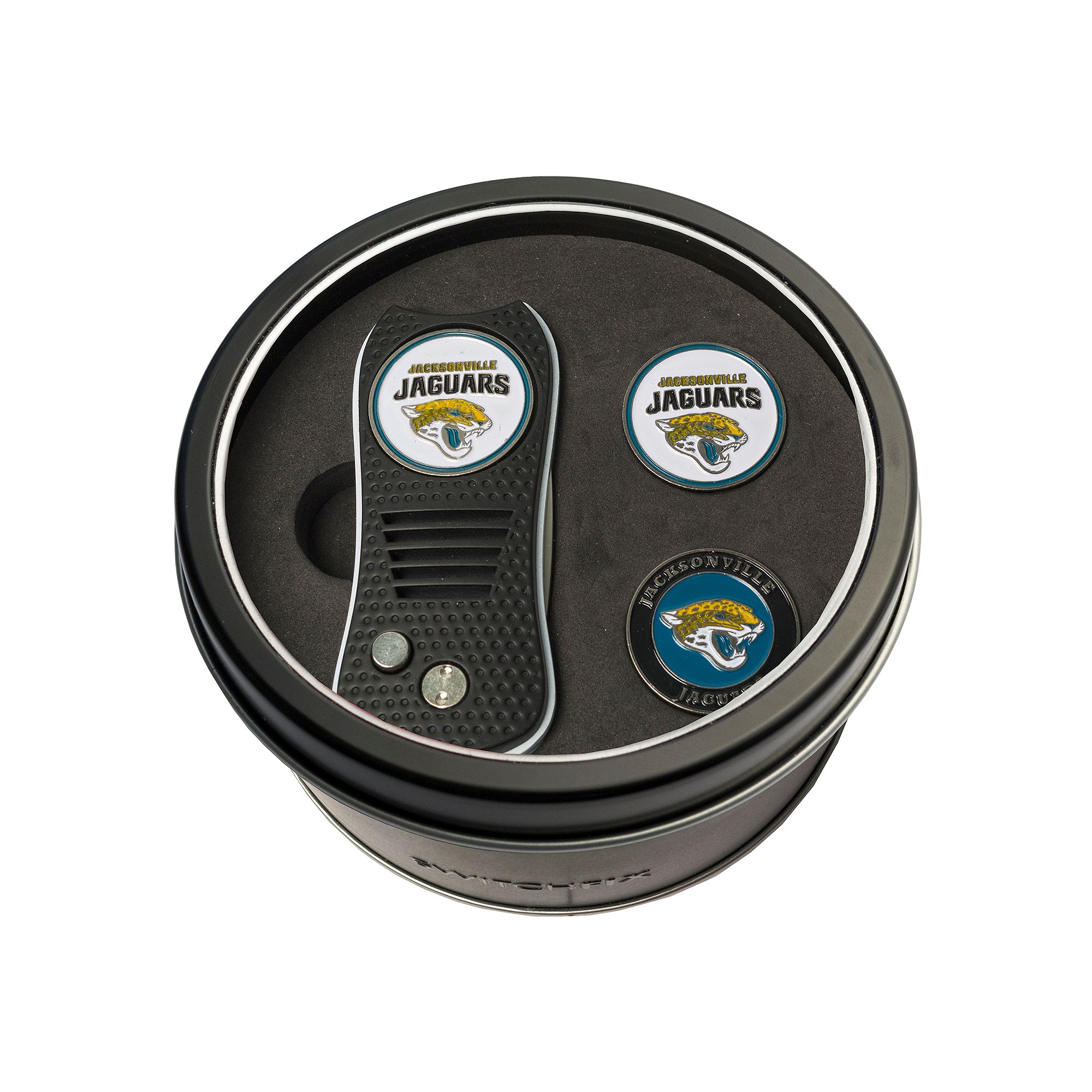Team Golf Jacksonville Jaguars Switchfix Divot Tool & Two Ball Markers