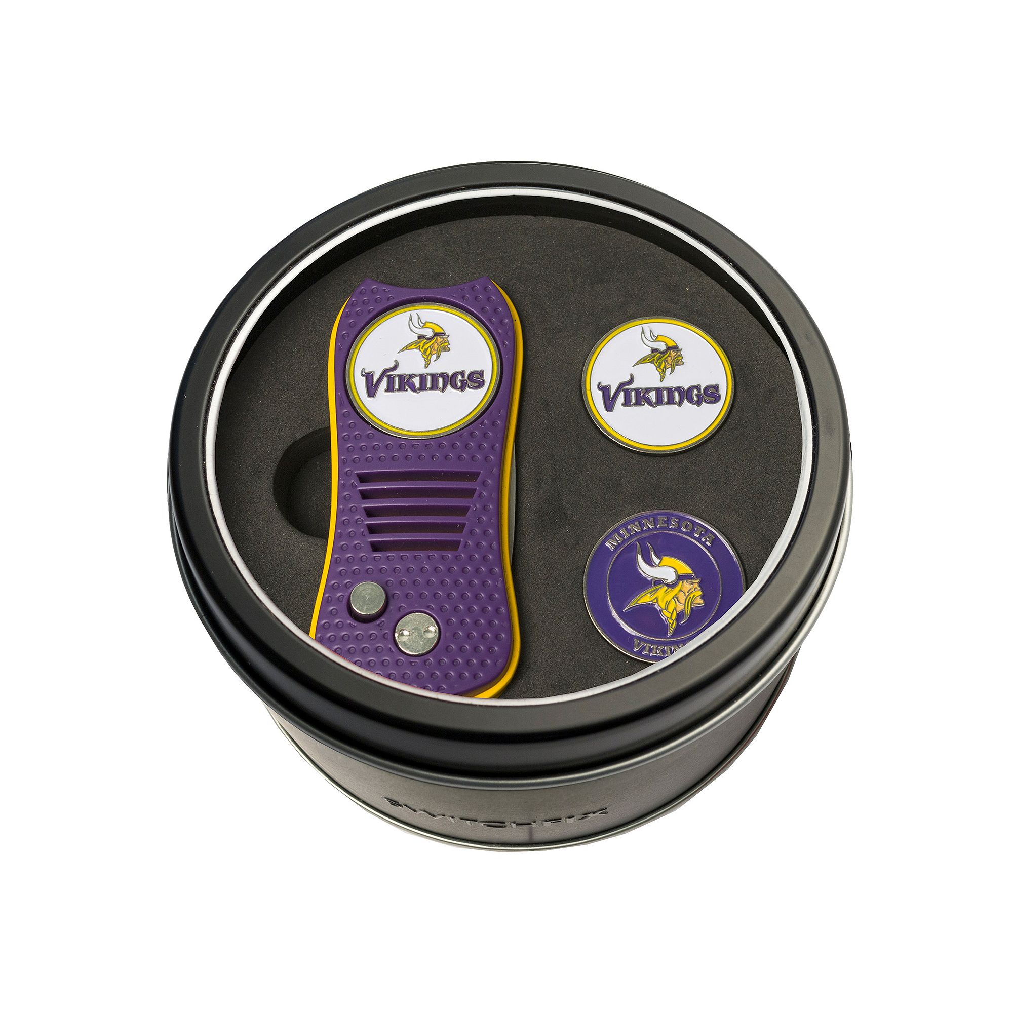 Team Golf Minnesota Vikings Switchfix Divot Tool & Two Ball Markers