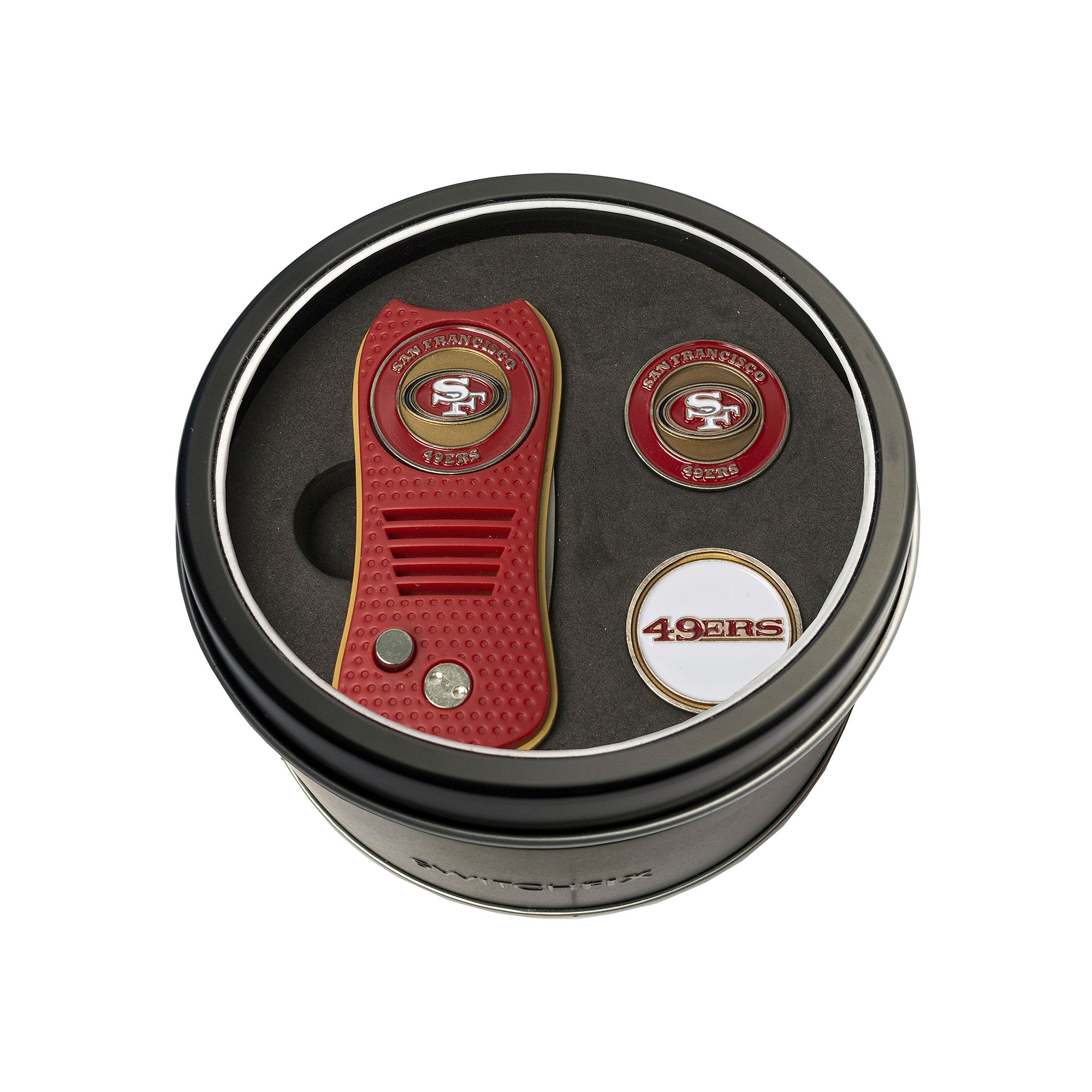 Team Golf San Francisco 49ers Switchfix Divot Tool & Two Ball Markers