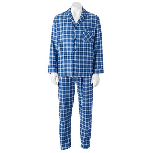 Men's Hanes Ultimate Plaid Flannel Pajama Set