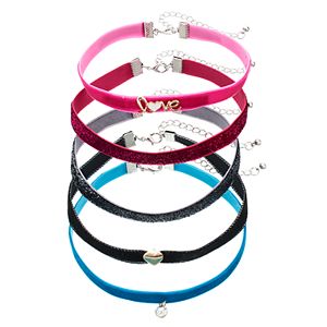 Girls 4-16 5-pk. Choker Necklace Set