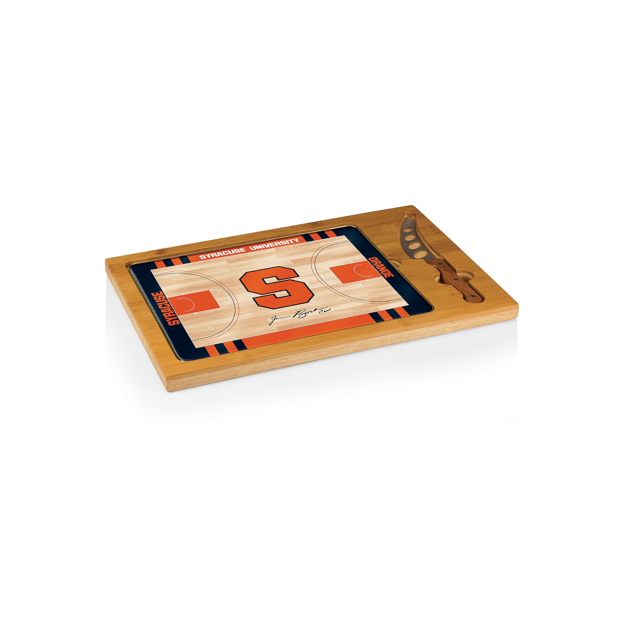Picnic Time Syracuse Orange Cutting Board Serving Tray, Team