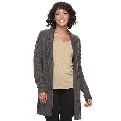 Juniors Candie s Open Front Long Cardigan