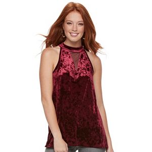 Women's Rock & Republic® Velvet Halter Tank