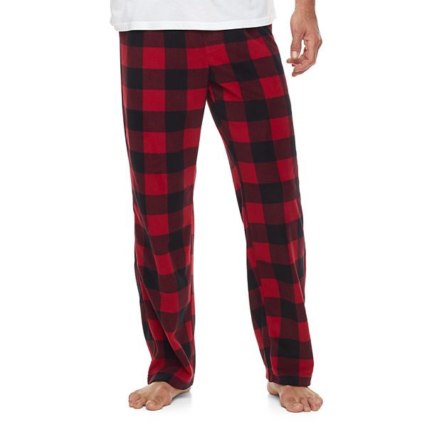 Men's 2-pack Patterned and Solid Microfleece Sleep Pants