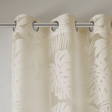 Madison Park 1-Panel Kauna Palm Leaf Window Curtain