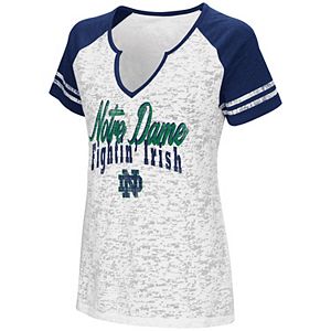 Women's Campus Heritage Notre Dame Fighting Irish Notch-Neck Raglan Tee