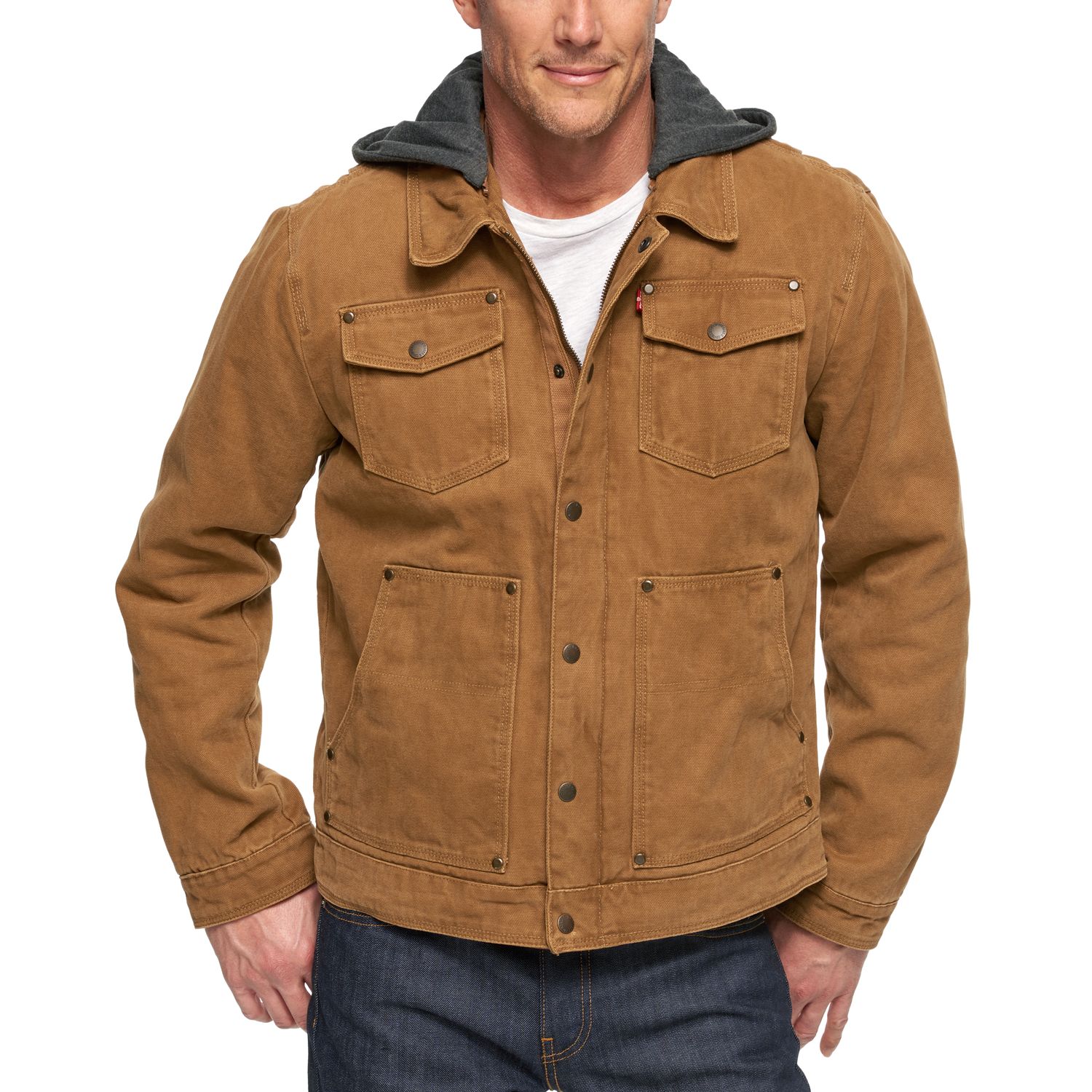 levi's hooded worker