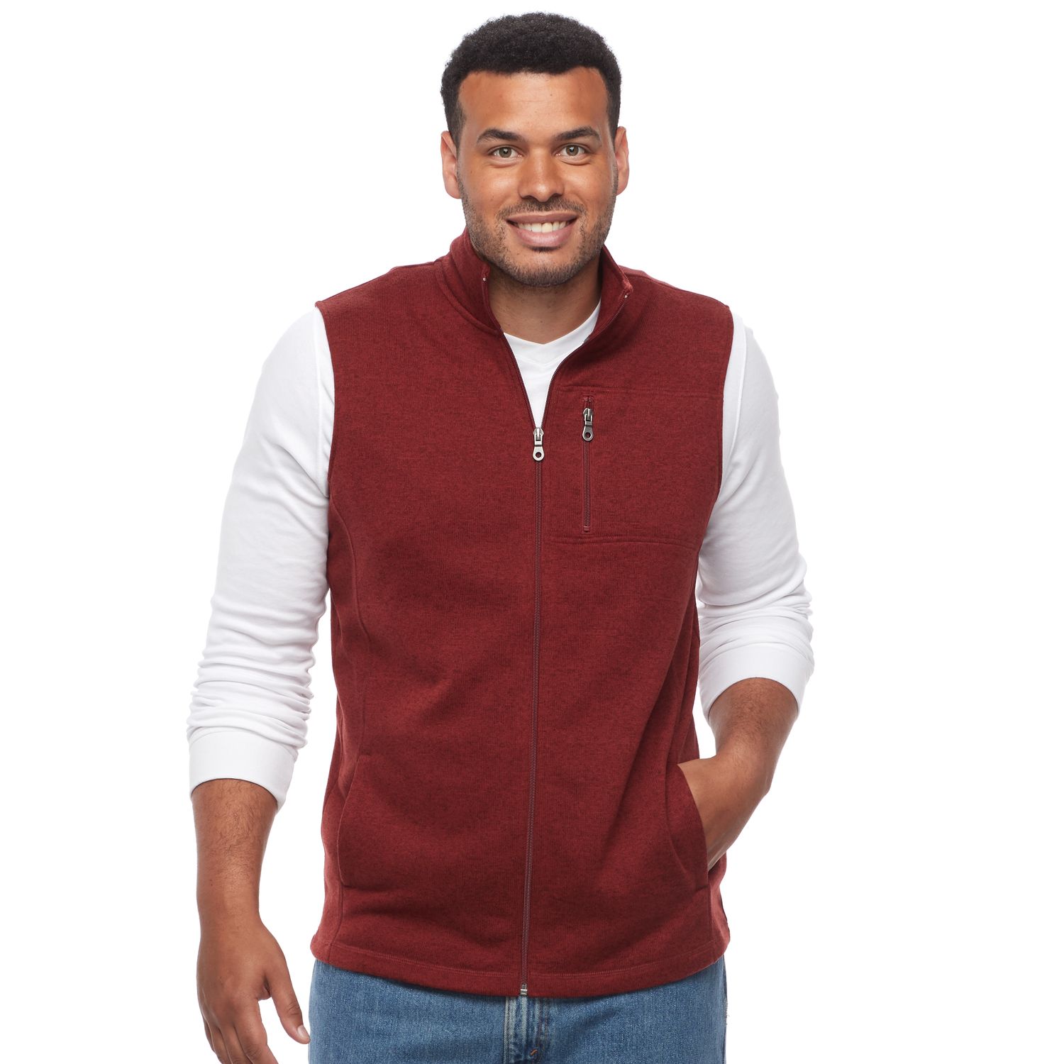 big and tall fleece vest