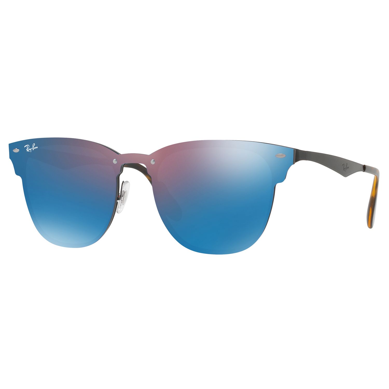 ray ban mirrored rimless sunglasses