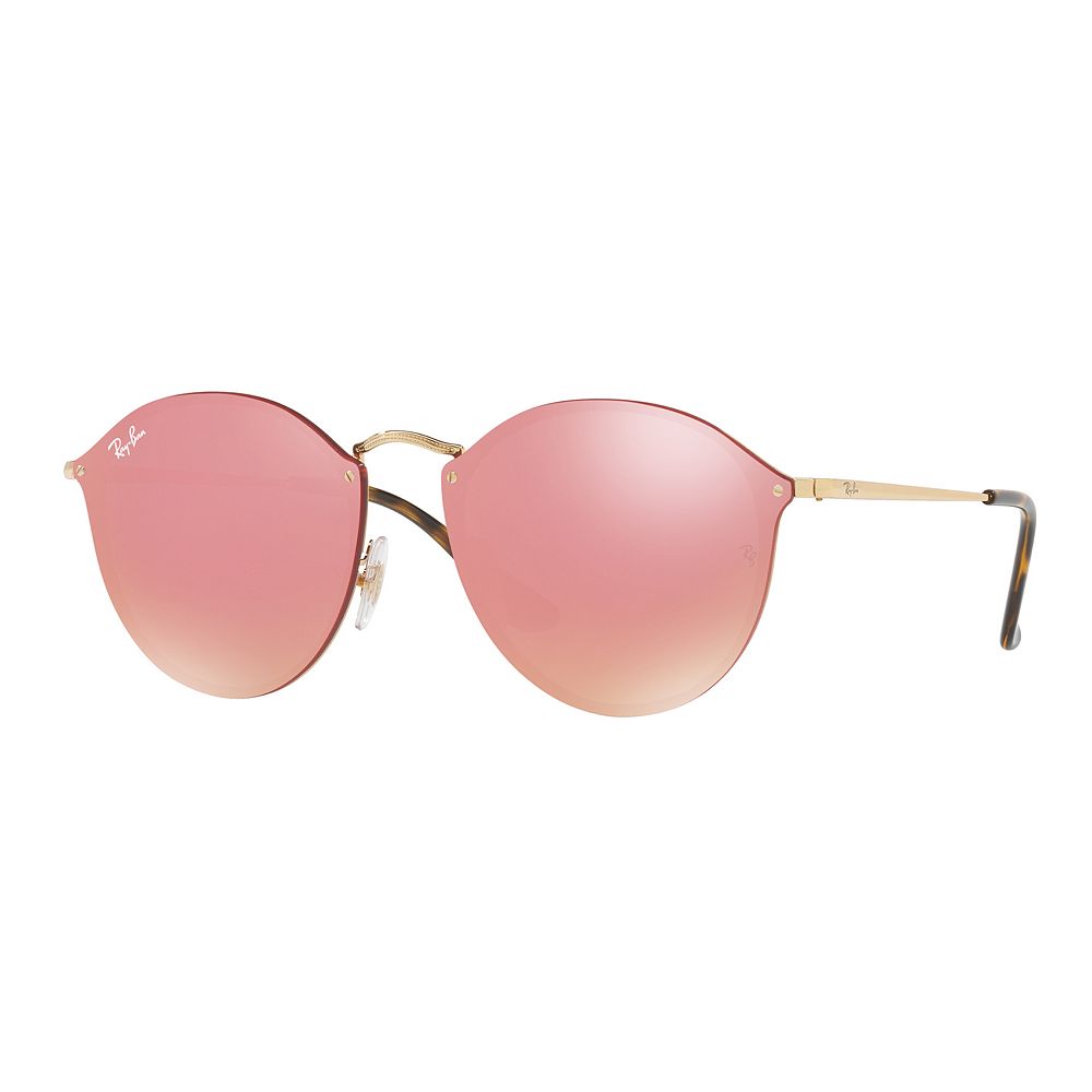 ray ban rose gold mirrored rimless aviator ray ban rose gold mirrored rimless aviator