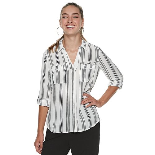 kohls white blouse