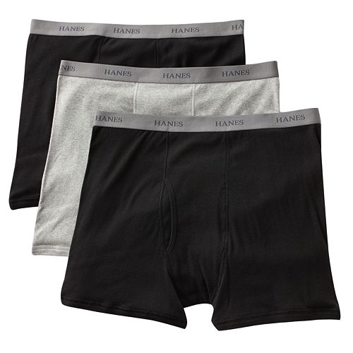 Big & Tall Hanes® Classics 3-pack Fresh IQ Boxer Briefs