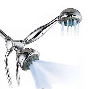 Bath Bliss Chrome Finish 5-Function Combo Spa Showerhead