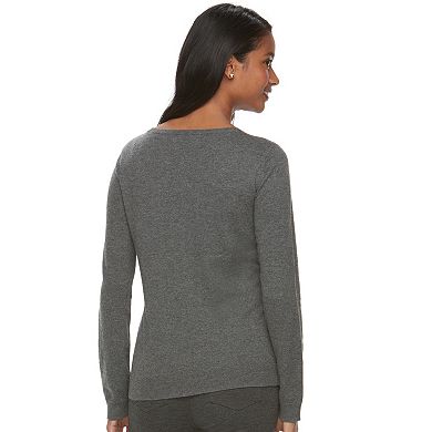 Women's ELLE™ Embellished Crewneck Sweater