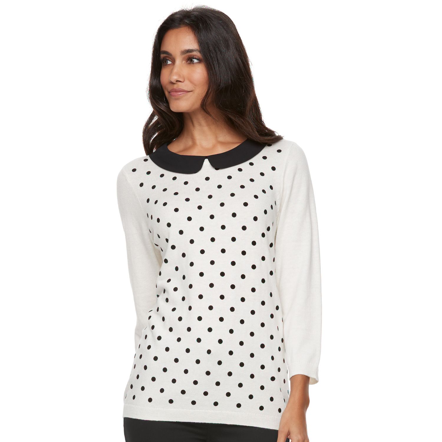 kohls polka dot sweater