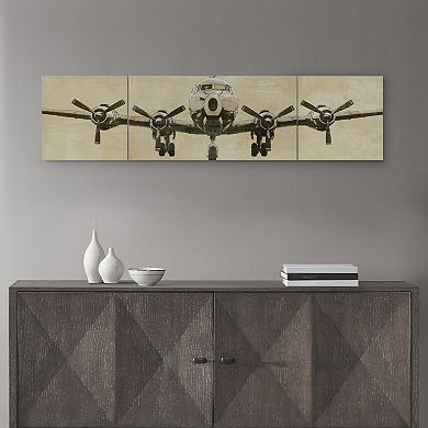 Intelligent Design Flight Time Canvas Wall Art 3-piece Set